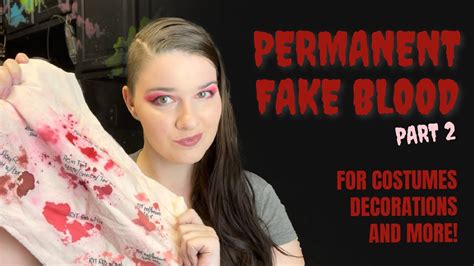 how to paint fake blood on clothes|acrylic paint for false blood.